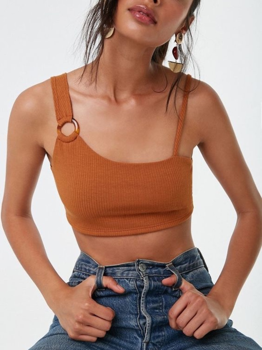 Publik O Ring Rust Crop Top